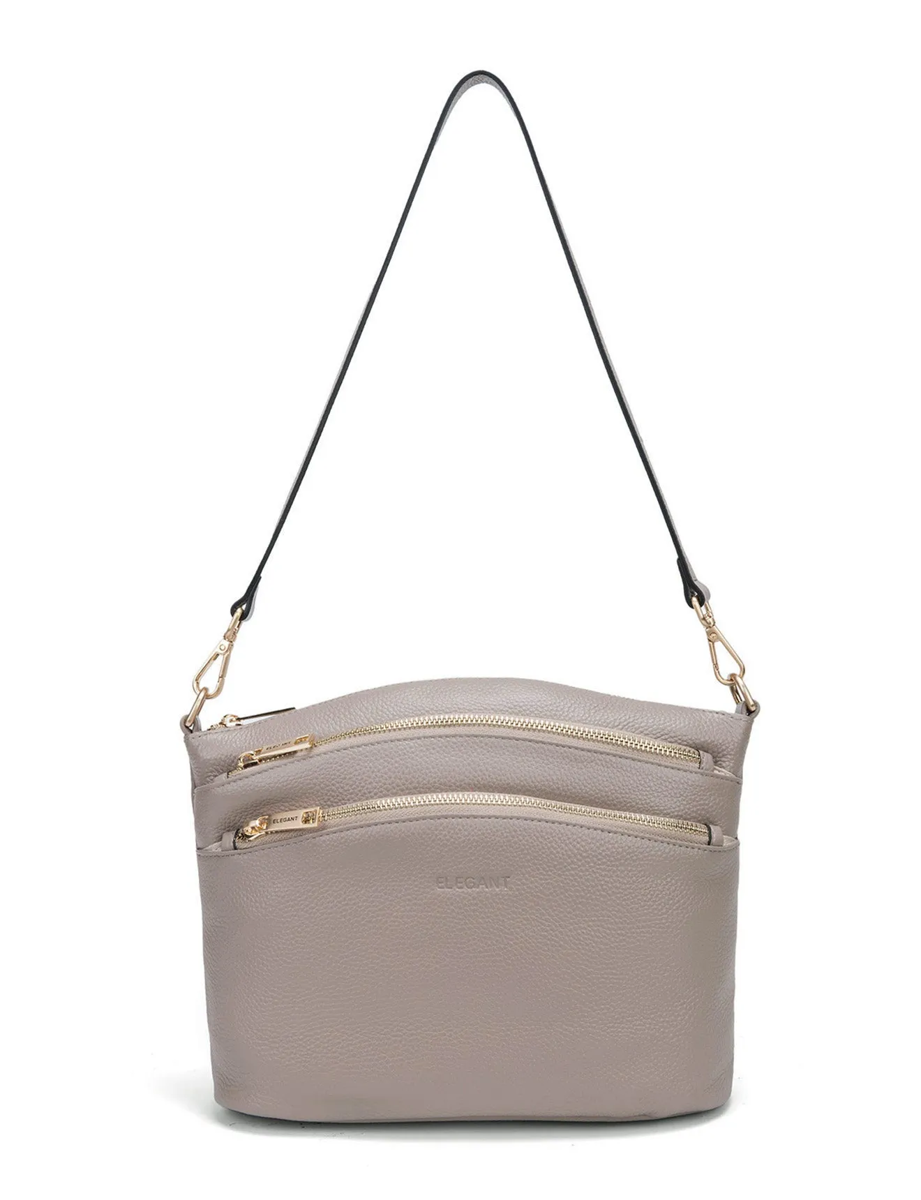 GRACE LEATHER XBODY BAG- E1-0818-MOCH- SALE