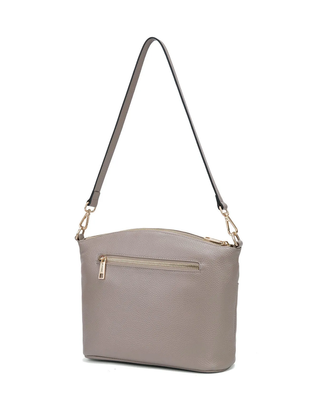 GRACE LEATHER XBODY BAG- E1-0818-MOCH- SALE
