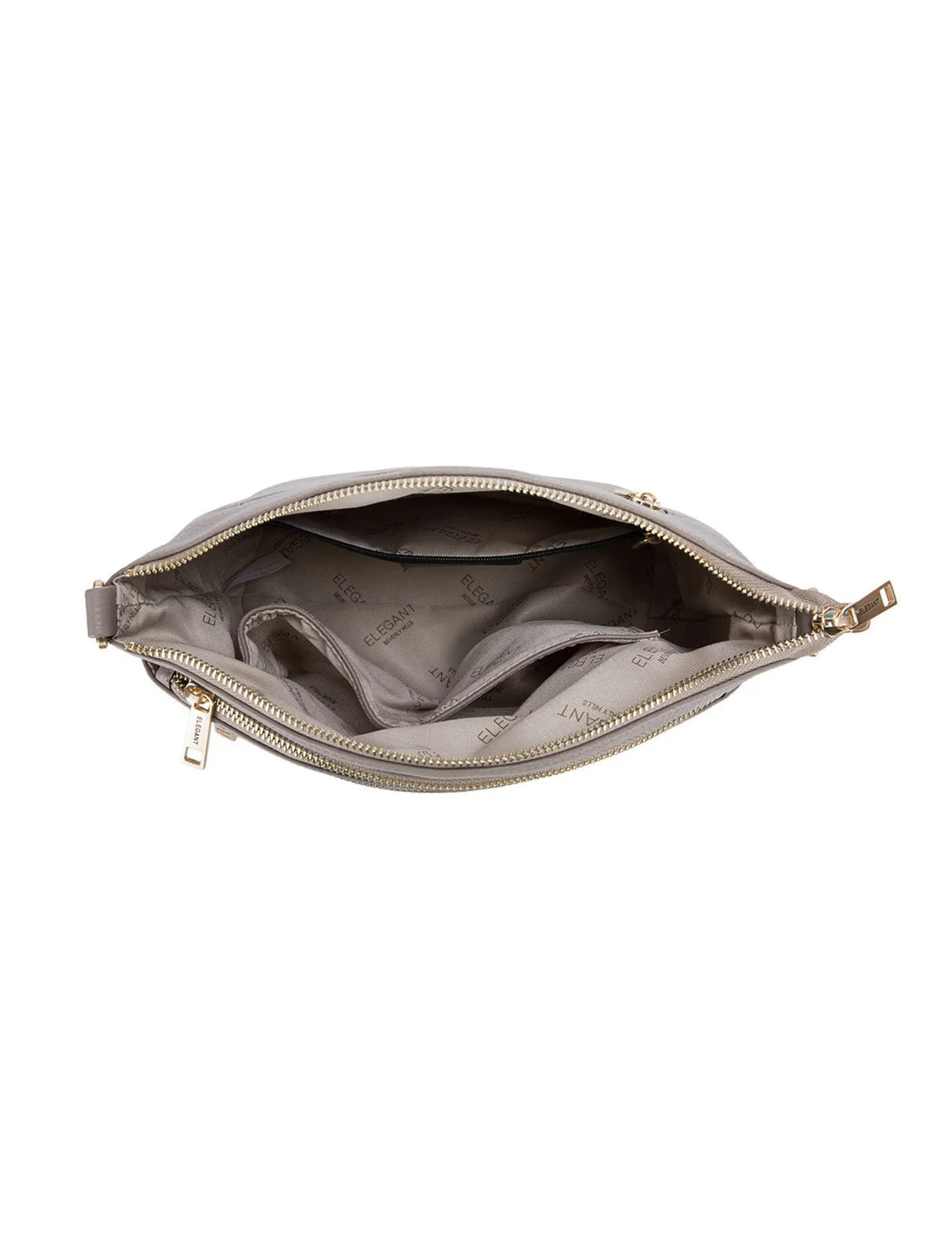 GRACE LEATHER XBODY BAG- E1-0818-MOCH- SALE