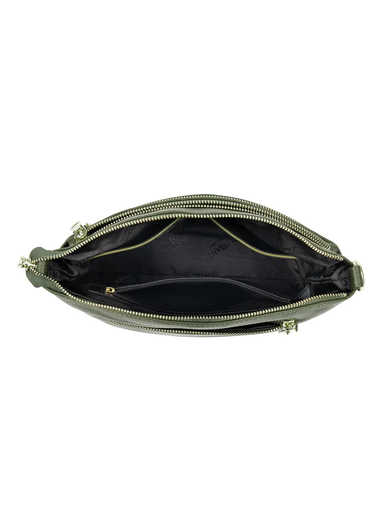 GRACE LEATHER XBODY BAG- E1-0818-OLIVE