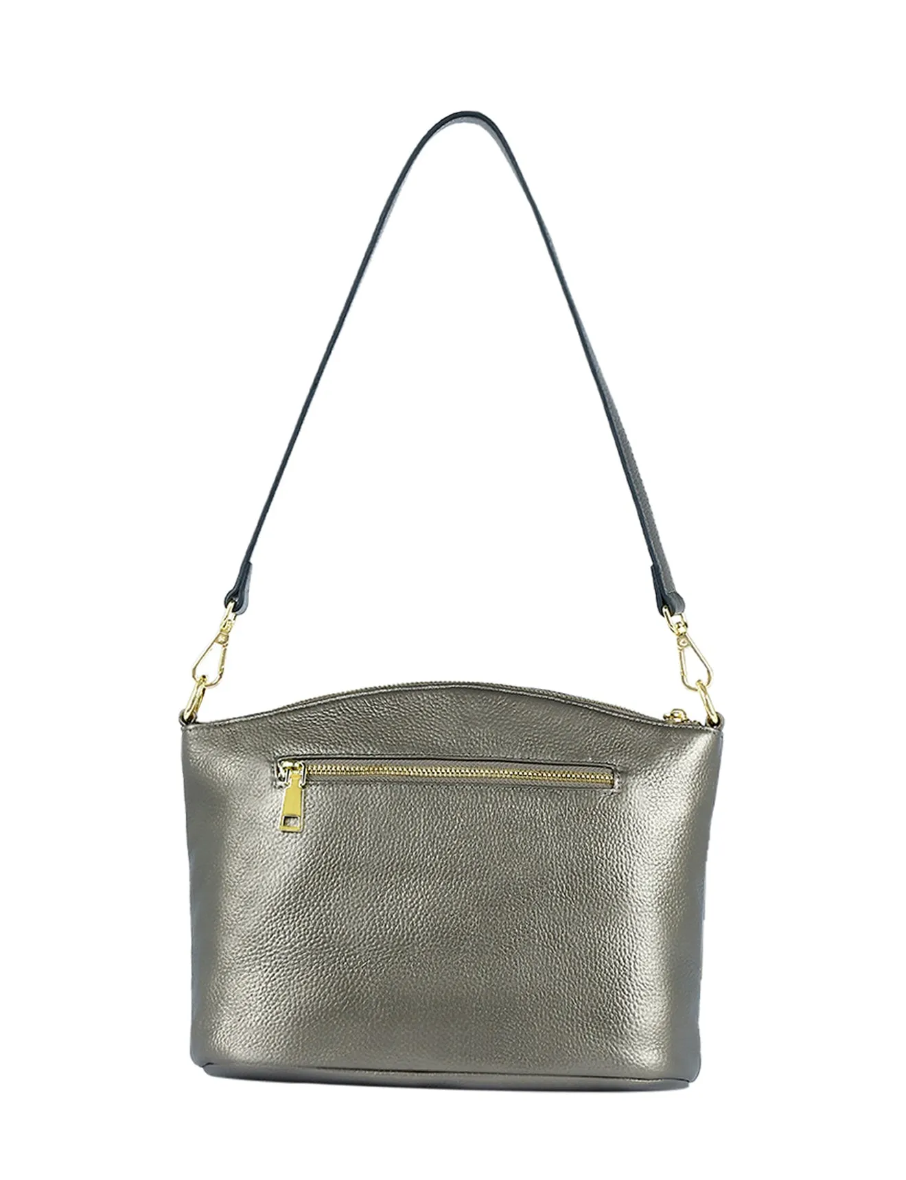 GRACE LEATHER XBODY BAG- E1-0818-PEWTER- SALE