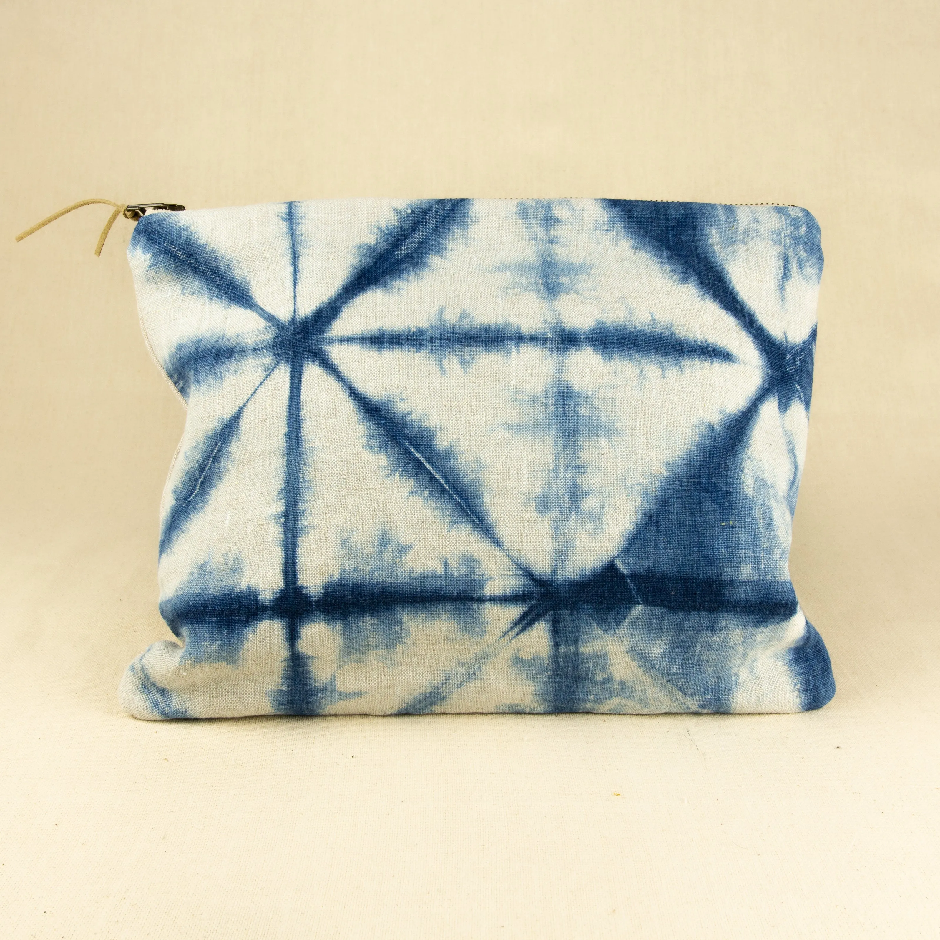 Gray Green Goods Shibori Big Zip Bag