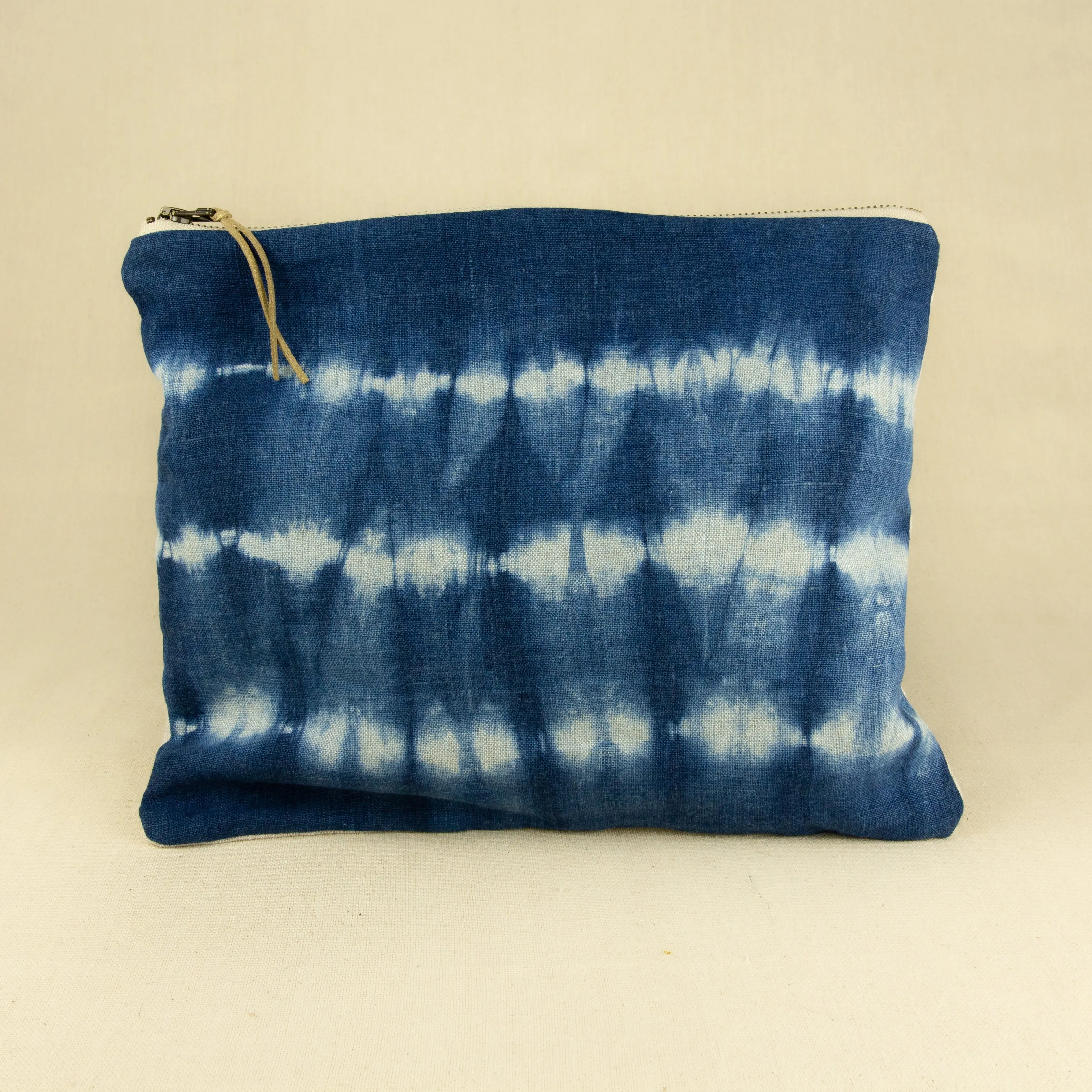 Gray Green Goods Shibori Big Zip Bag