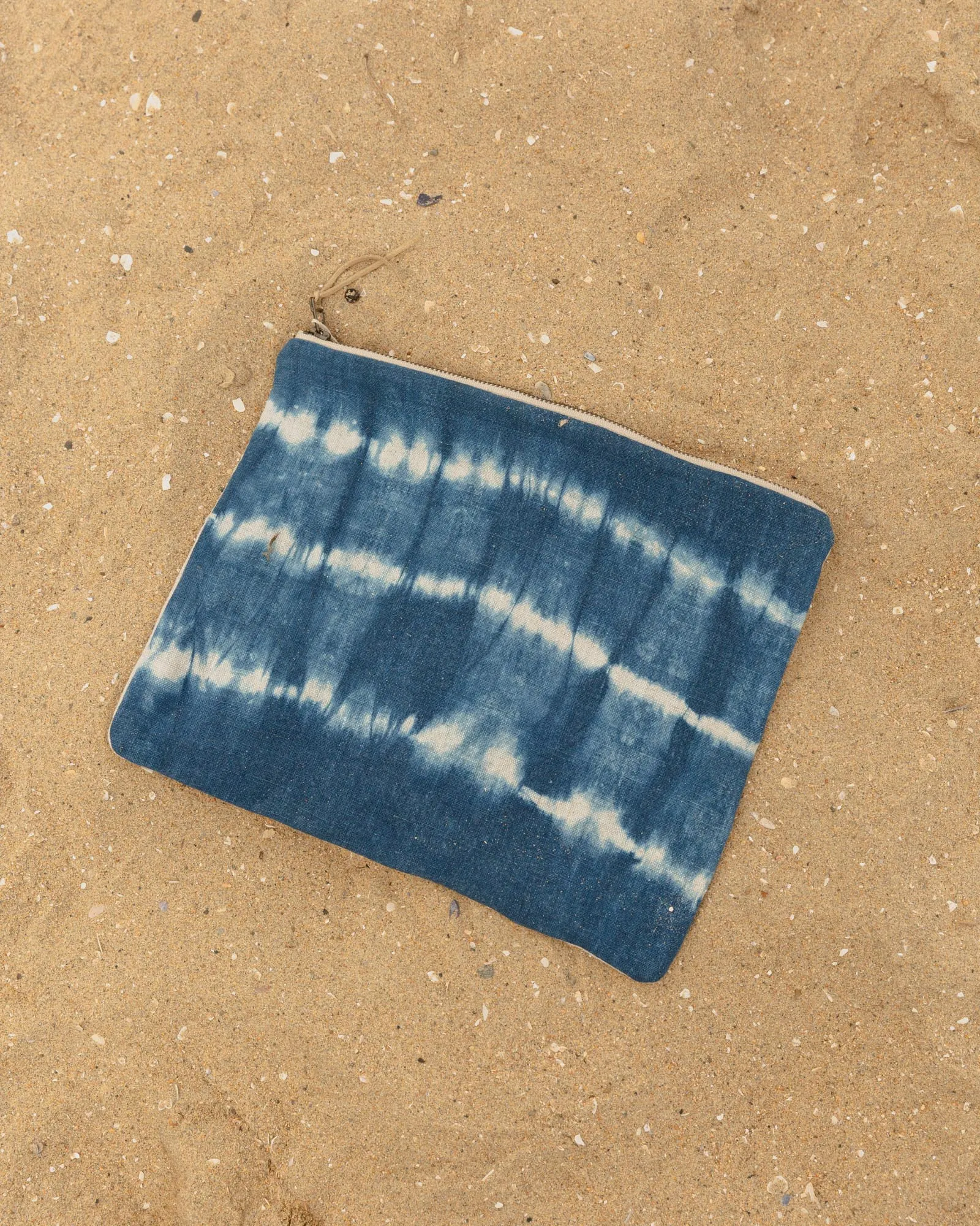 Gray Green Goods Shibori Big Zip Bag