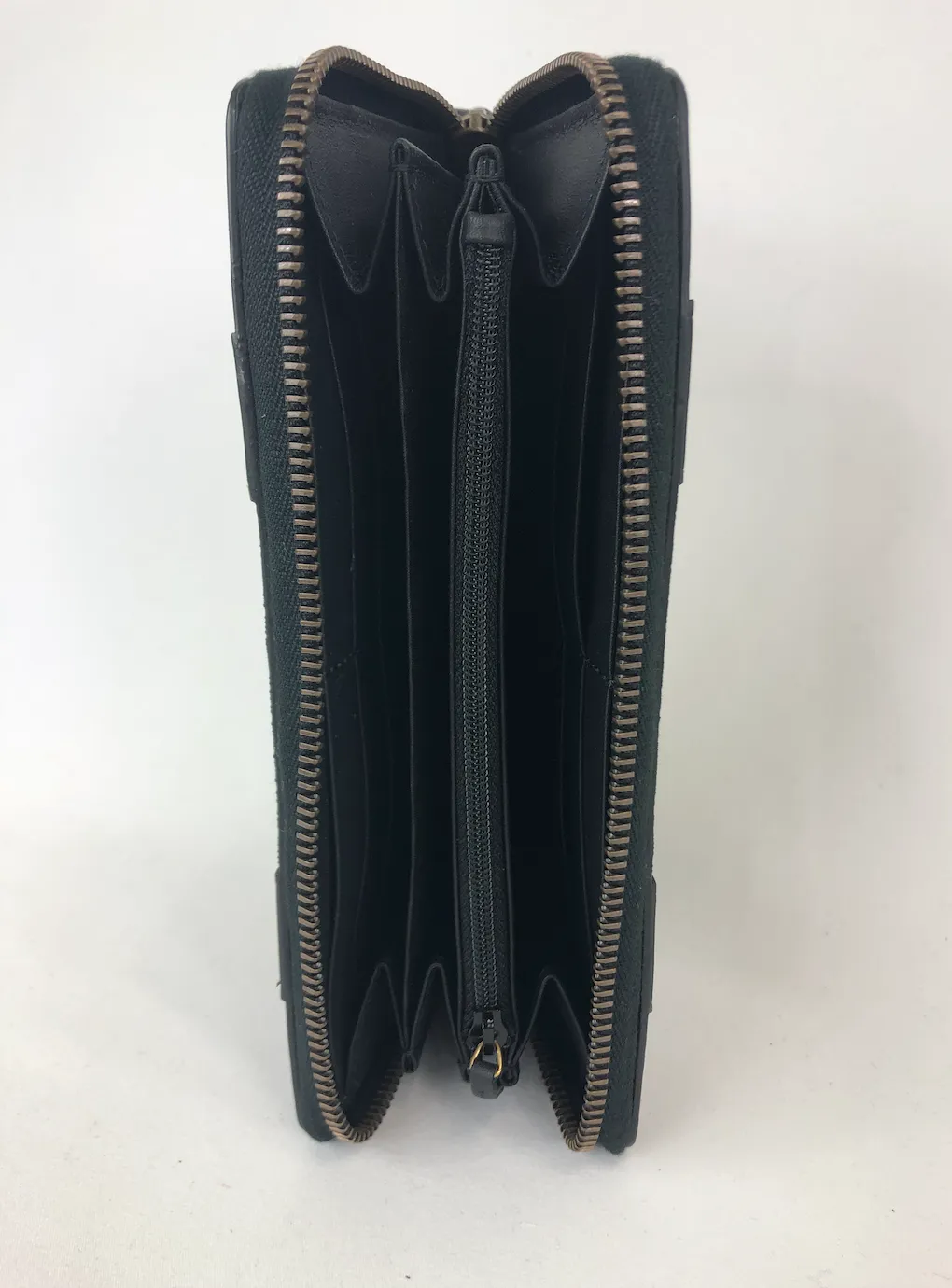Gucci GG Supreme Tri Print Wallet in Gold and Black