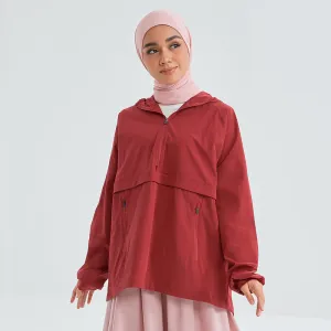Half Zip Parka - Chili
