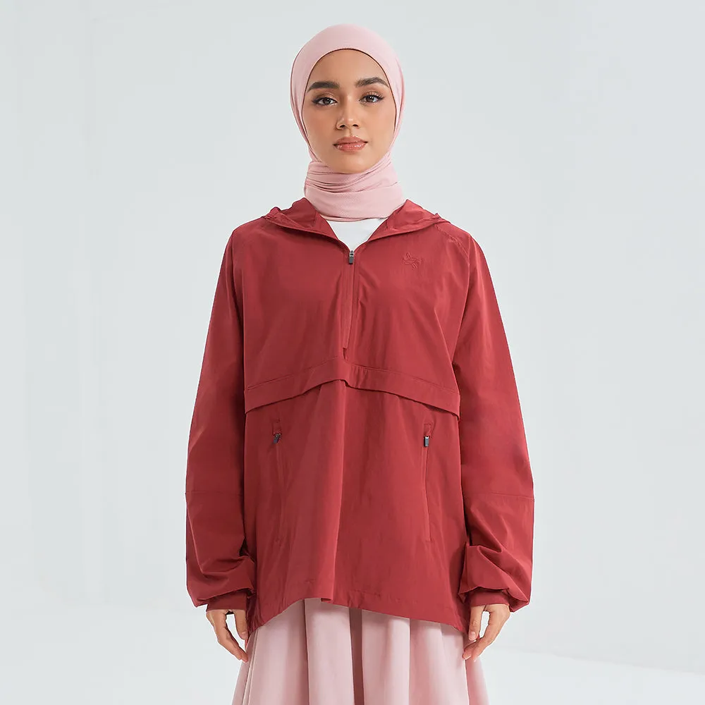Half Zip Parka - Chili