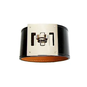 Hermes Black Kelly Dog PHW