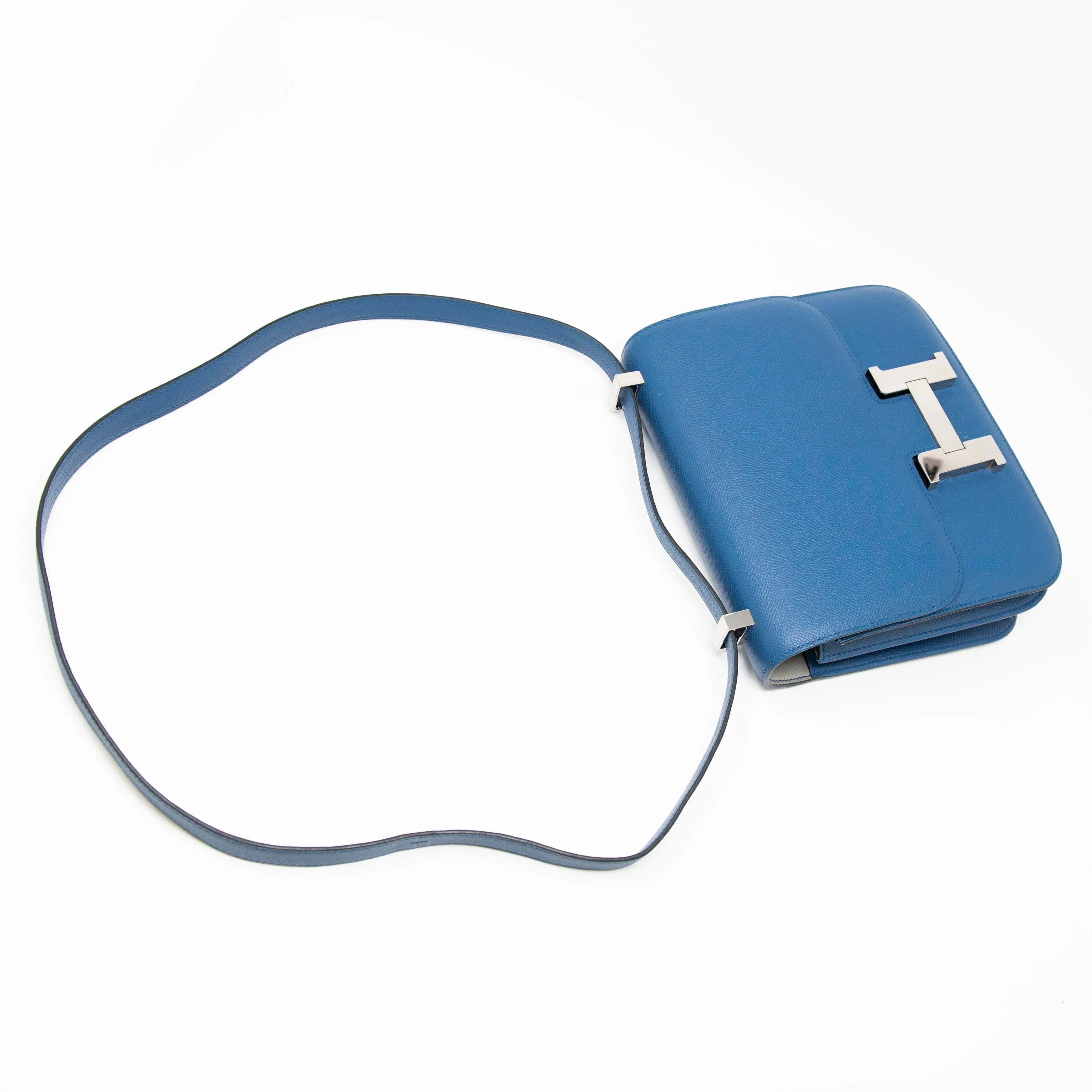 Hermes Blue Agate Epsom Constance 24