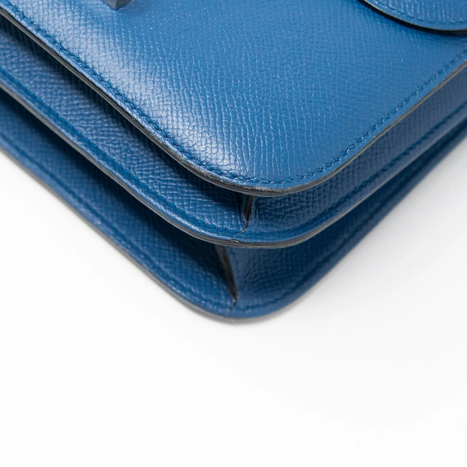 Hermes Blue Agate Epsom Constance 24