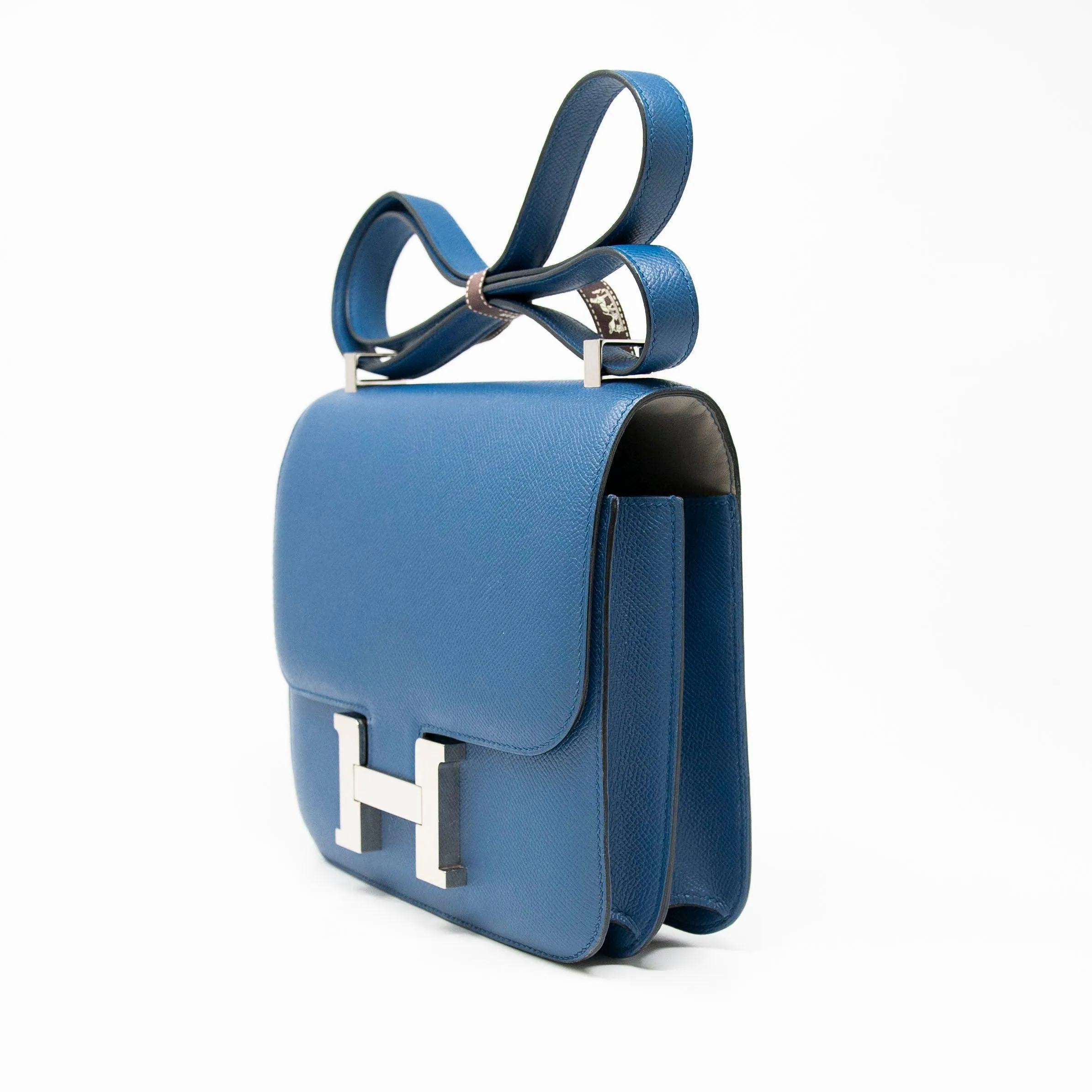 Hermes Blue Agate Epsom Constance 24