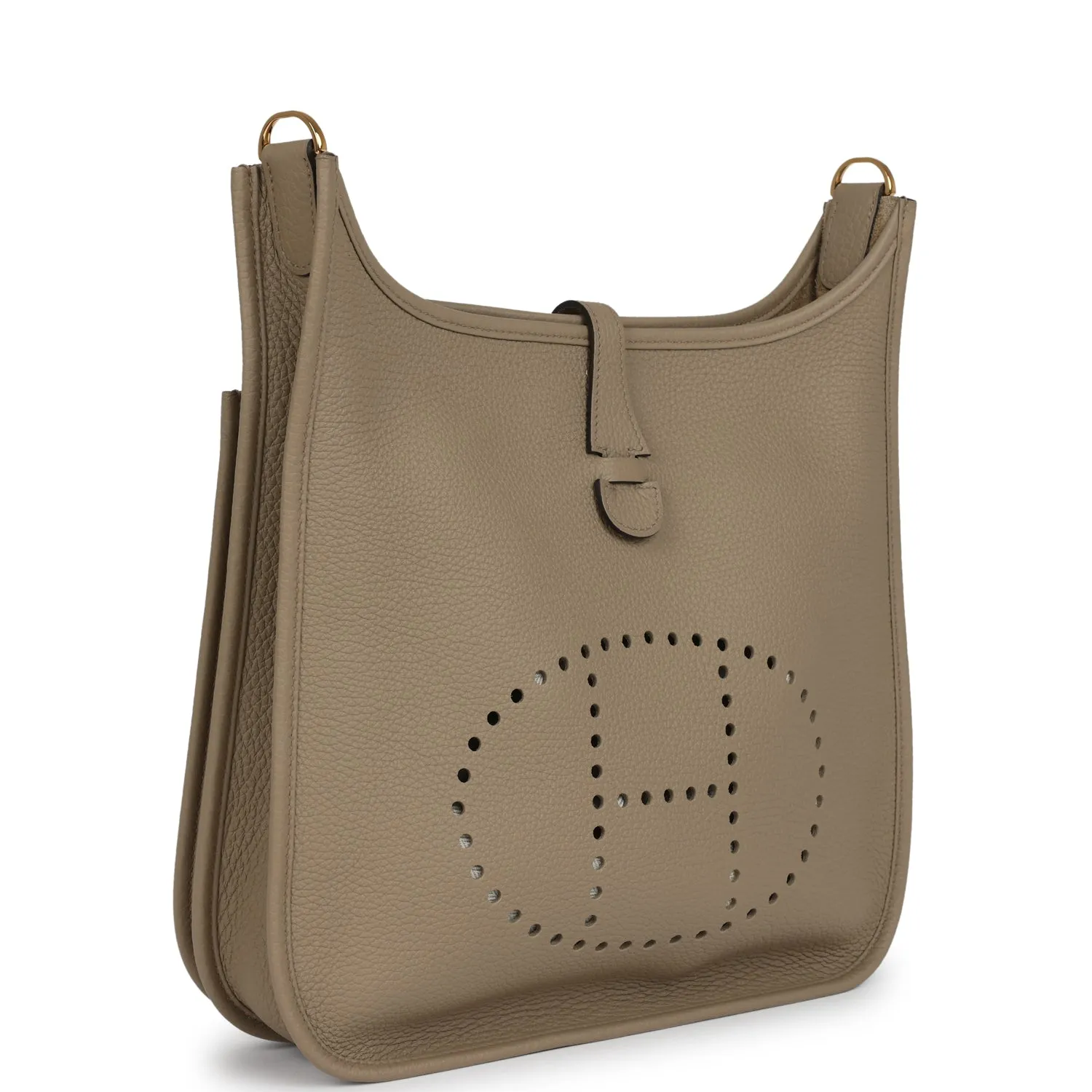 Hermes Evelyne III PM Beige Marfa Clemence Gold Hardware