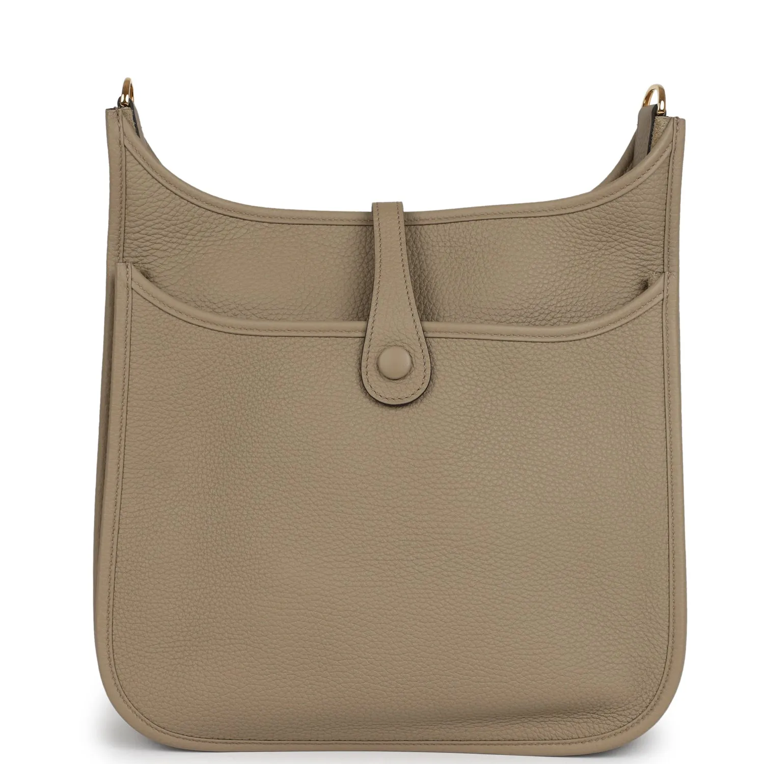Hermes Evelyne III PM Beige Marfa Clemence Gold Hardware