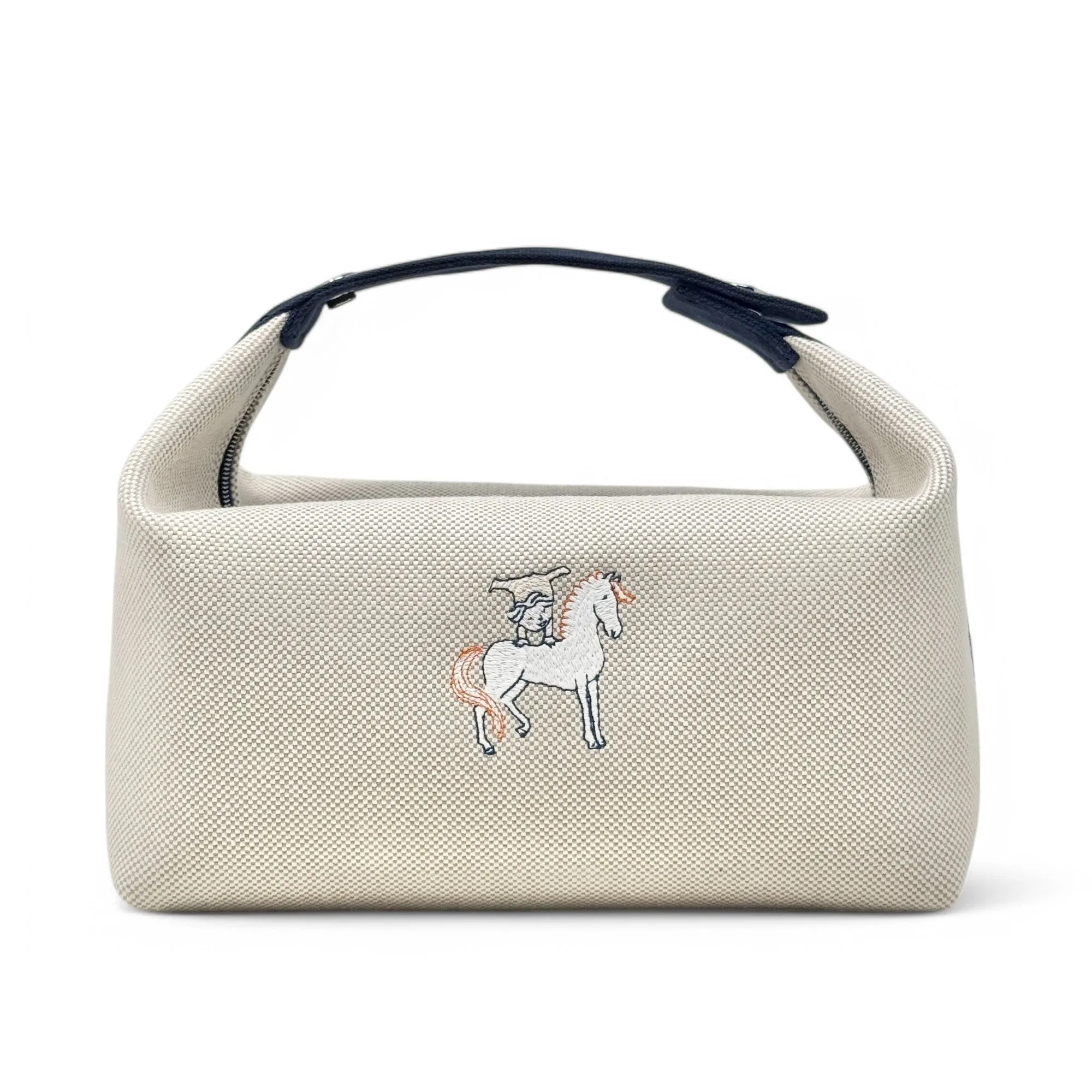 Hermes Gris Perle Large Bride-A-Brac Cabriole Case