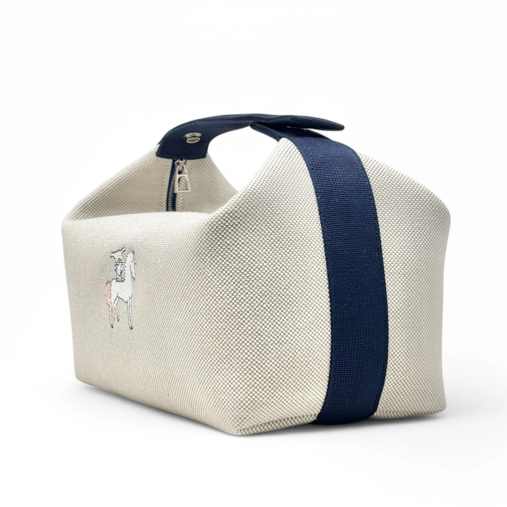 Hermes Gris Perle Large Bride-A-Brac Cabriole Case