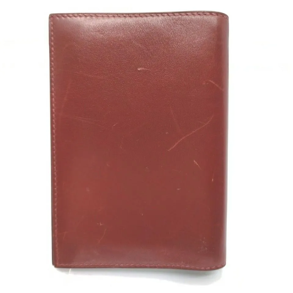 Hermès  Bordeaux Box Calf Small Agenda Cover  862216