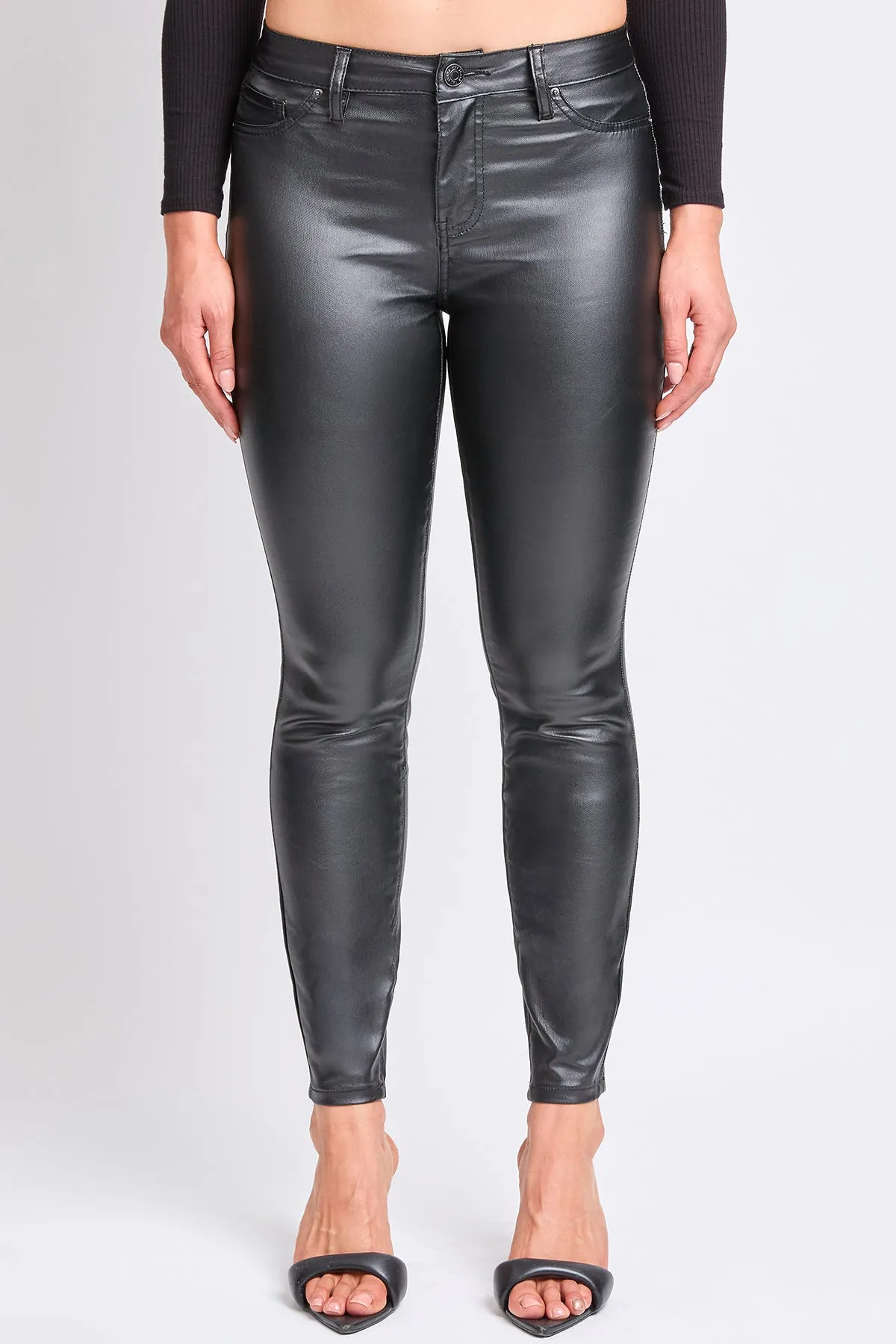 High Rise Skinny Faux Leather Pants, Pack of 12