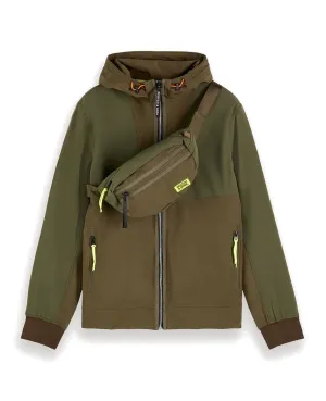 Hooded Nylon Jacket Green