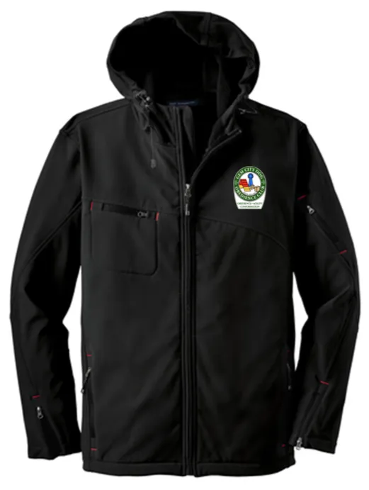 Hooded soft shell jacket-GCDC24