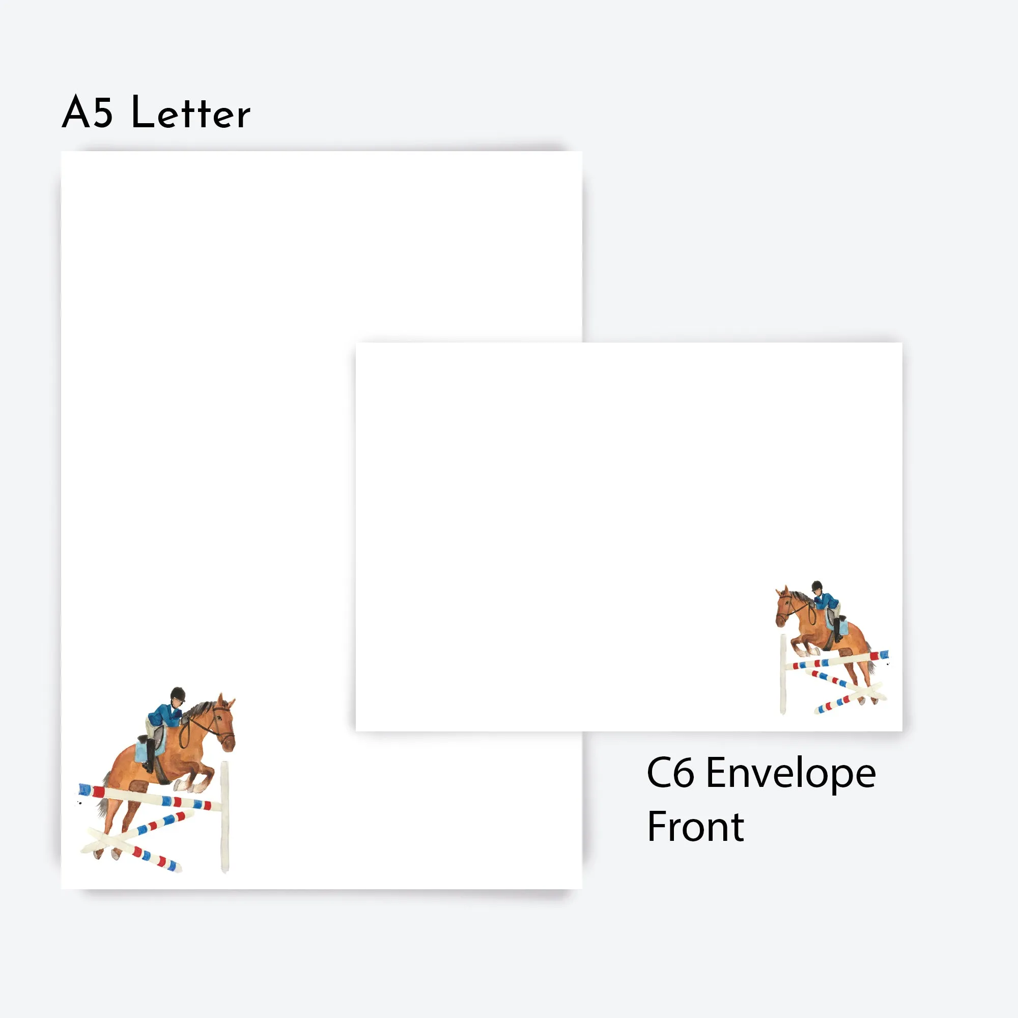 Horse with Rider Letter Writing Set with Organiser