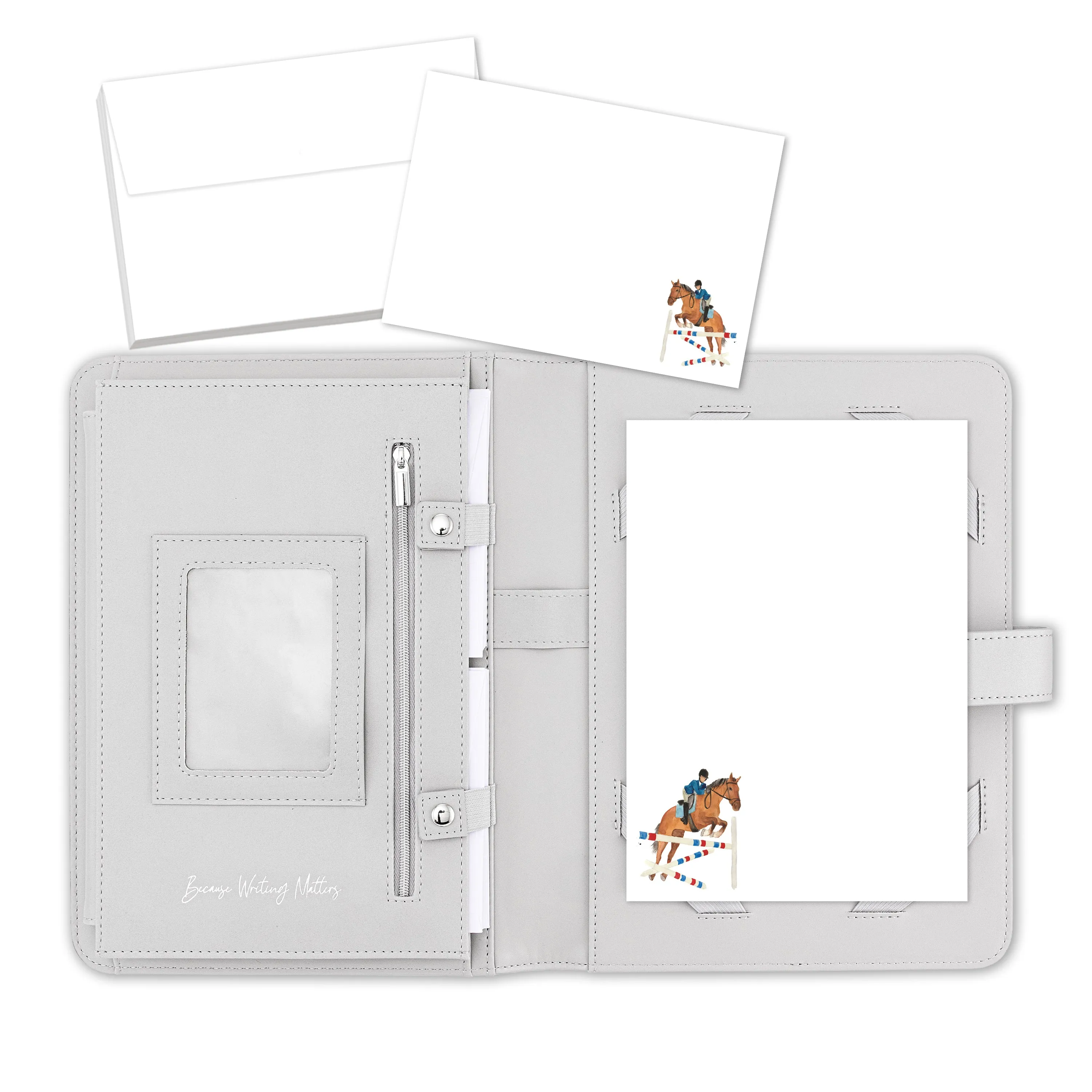 Horse with Rider Letter Writing Set with Organiser