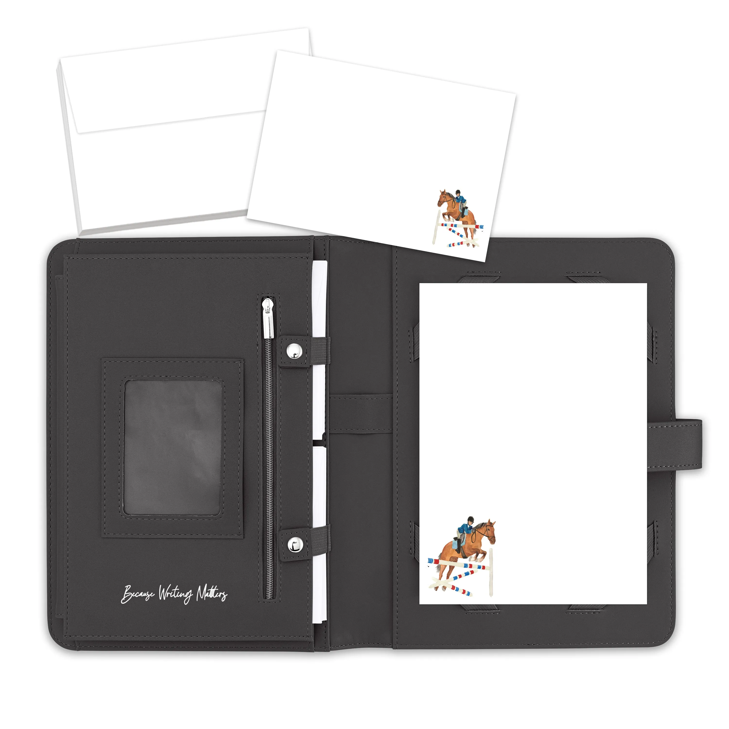 Horse with Rider Letter Writing Set with Organiser