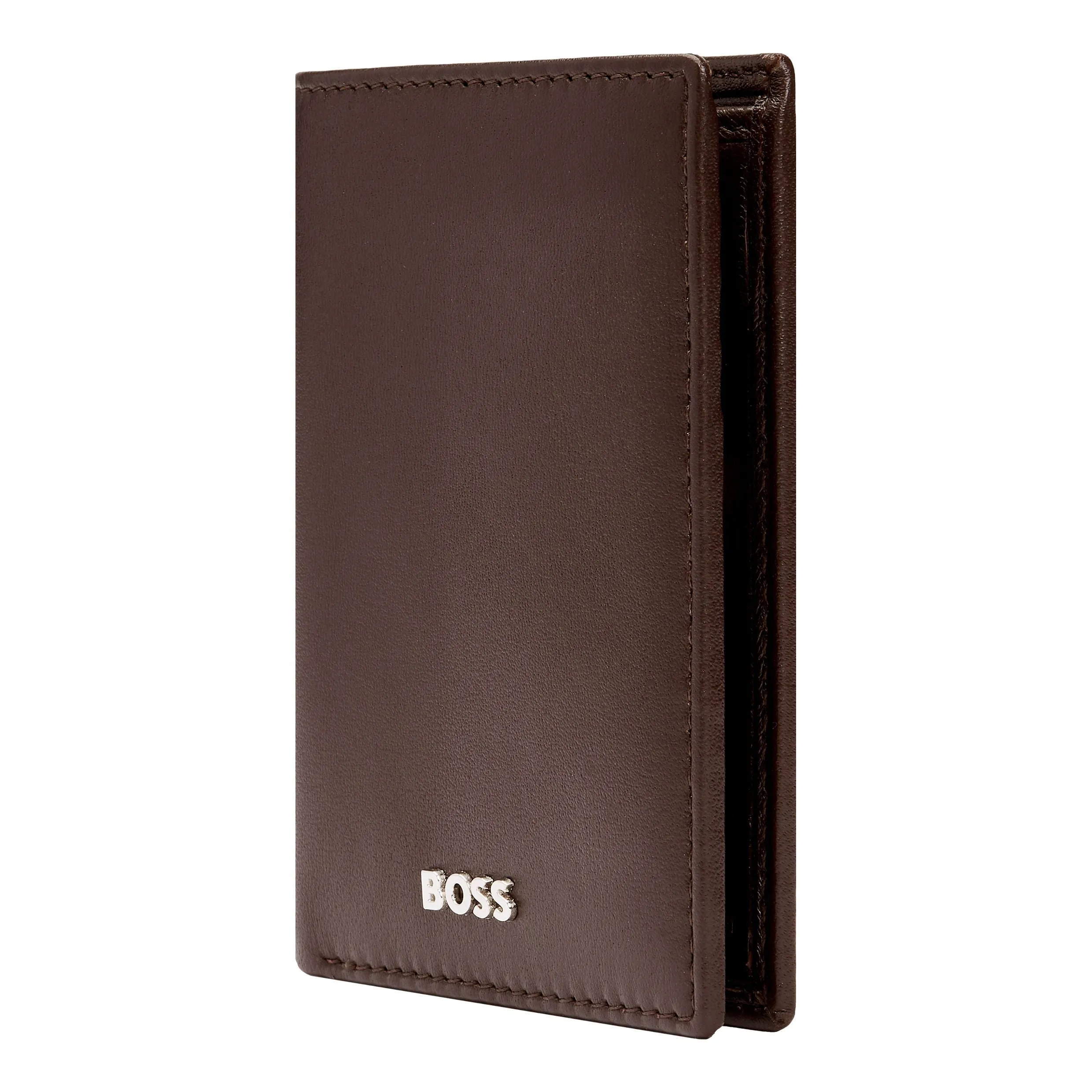 HUGO BOSS HLE403Y-Folding Card holder Classic Smooth Brown