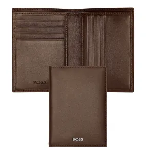 HUGO BOSS HLE403Y-Folding Card holder Classic Smooth Brown