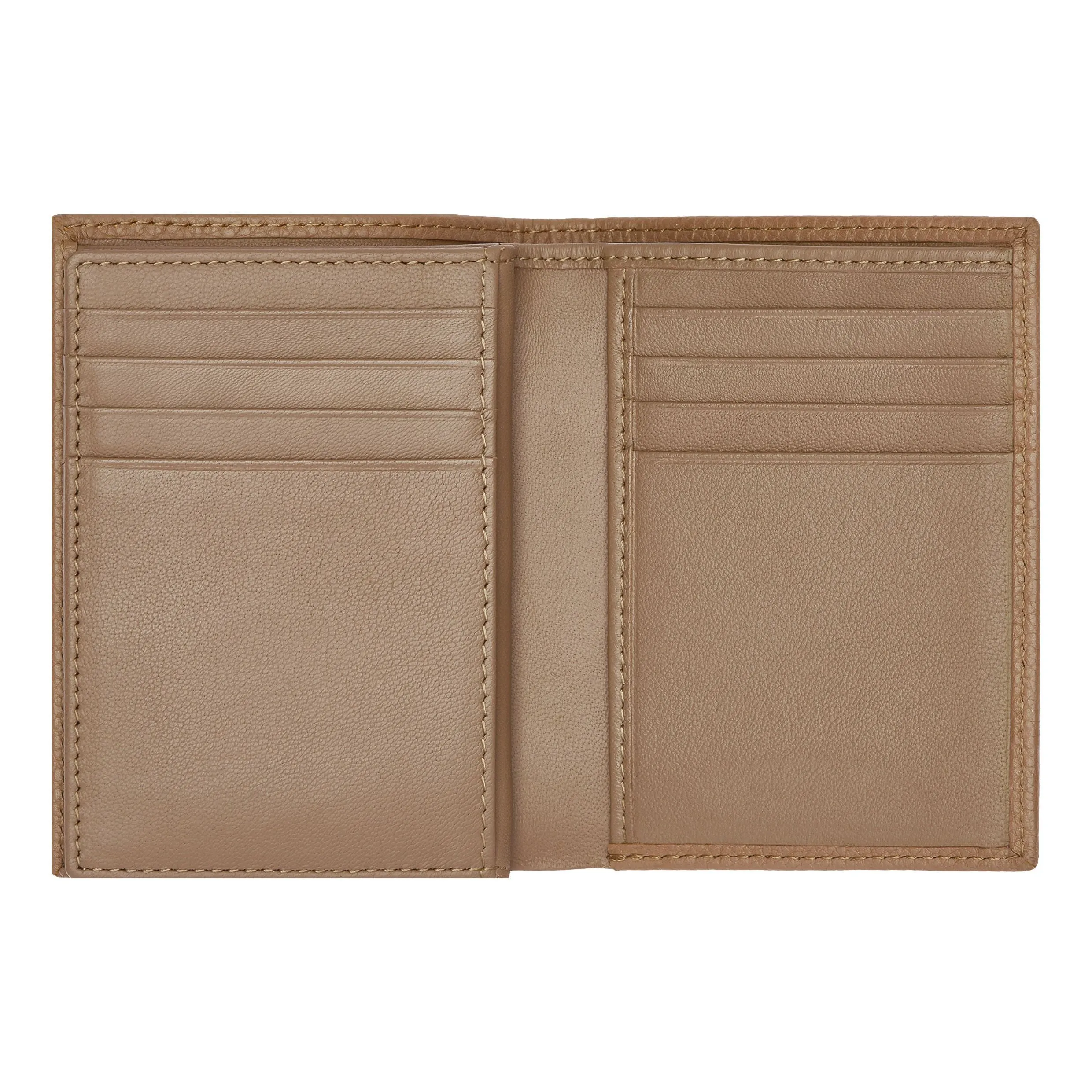 HUGO BOSS HLF416X-Card holder trifold Classic Grained Camel