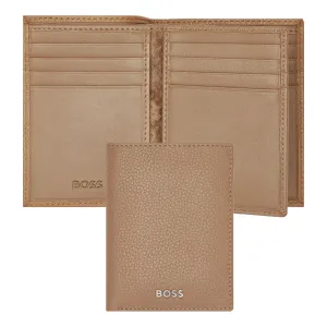 HUGO BOSS HLF416X-Card holder trifold Classic Grained Camel
