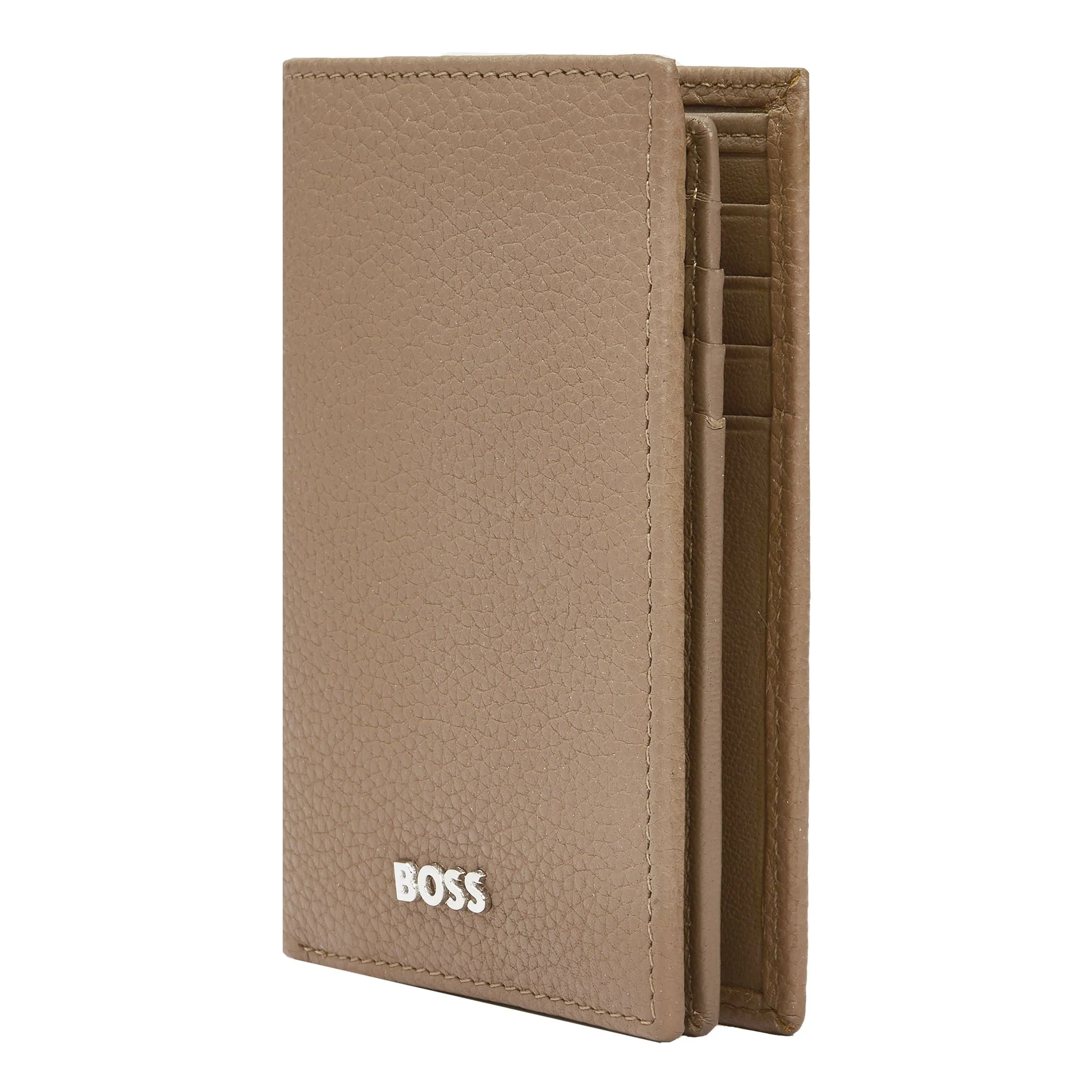 HUGO BOSS HLF416X-Card holder trifold Classic Grained Camel