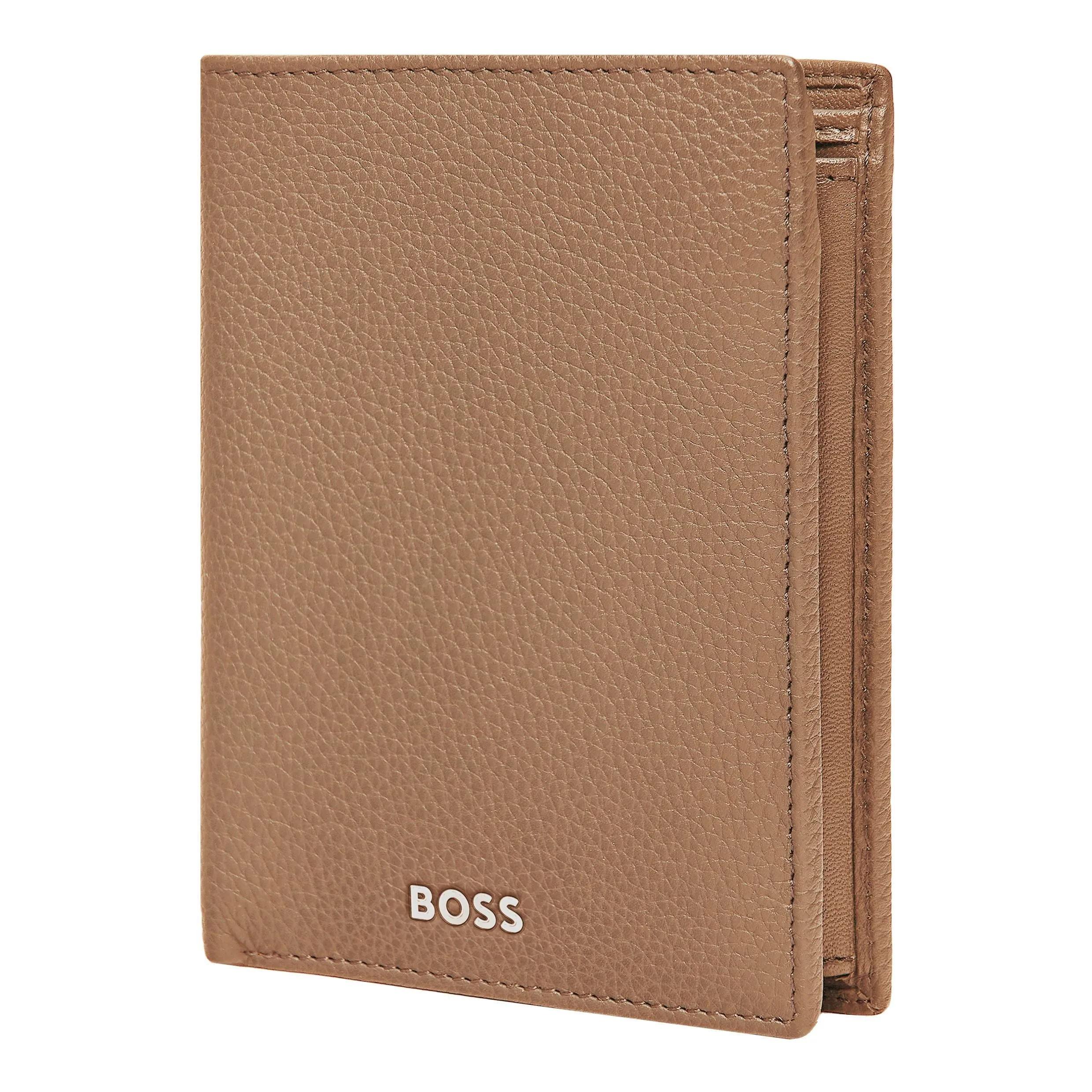 HUGO BOSS HLO416X - Money wallet Vertical flap Classic Grained Camel