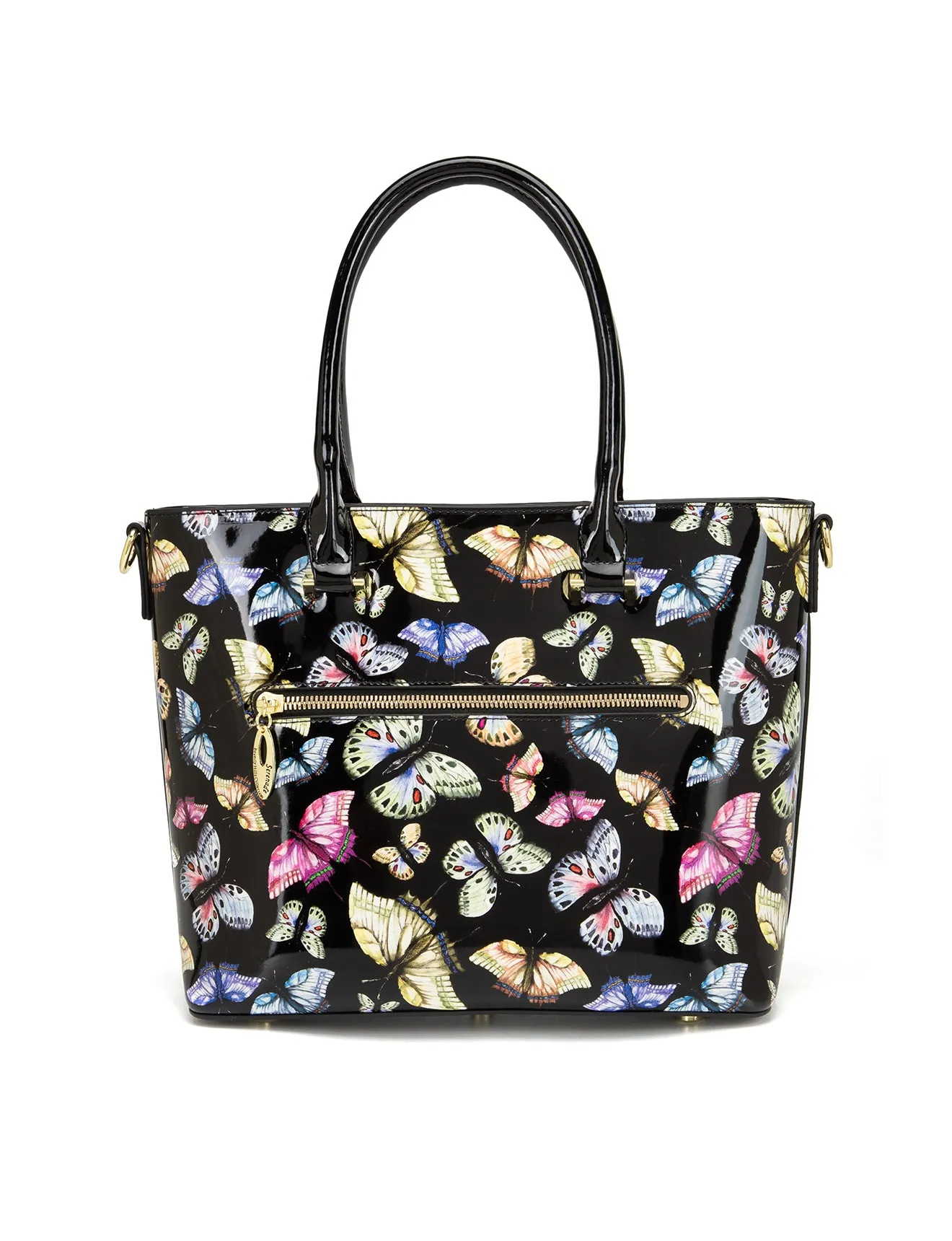 IMPERIA PATENT LEATHER GRIP HANDLE BAG- SF29-8787- NEW IN