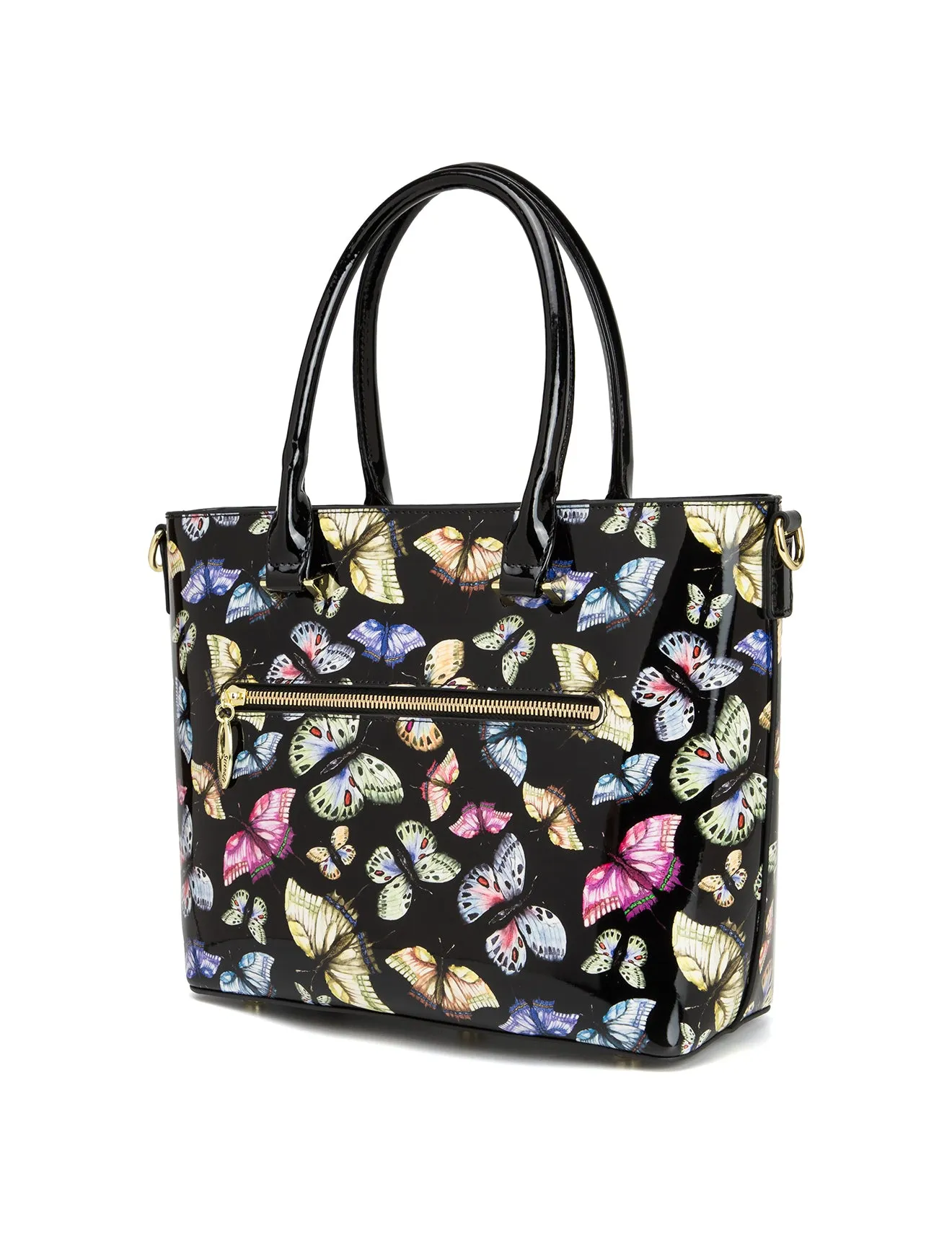IMPERIA PATENT LEATHER GRIP HANDLE BAG- SF29-8787- NEW IN