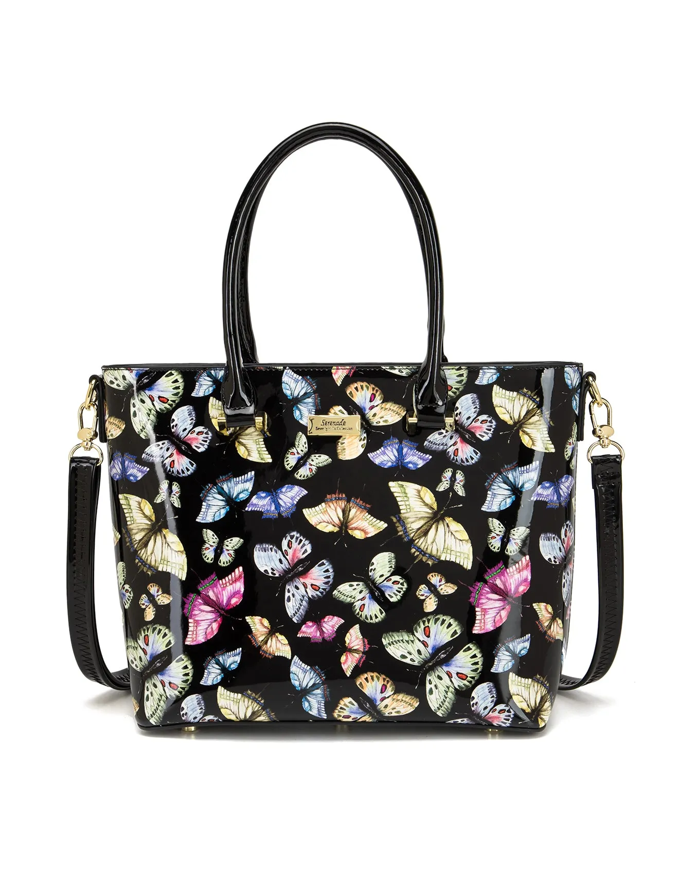 IMPERIA PATENT LEATHER GRIP HANDLE BAG- SF29-8787- NEW IN