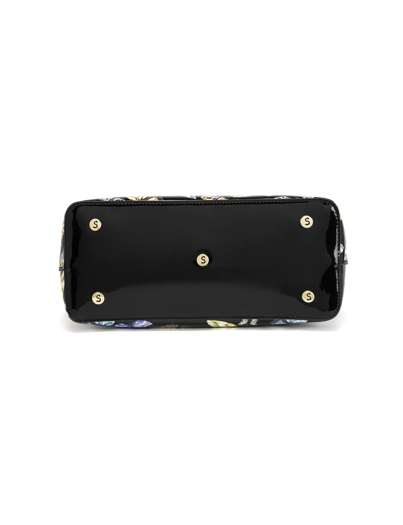 IMPERIA PATENT LEATHER GRIP HANDLE BAG- SF29-8787- NEW IN