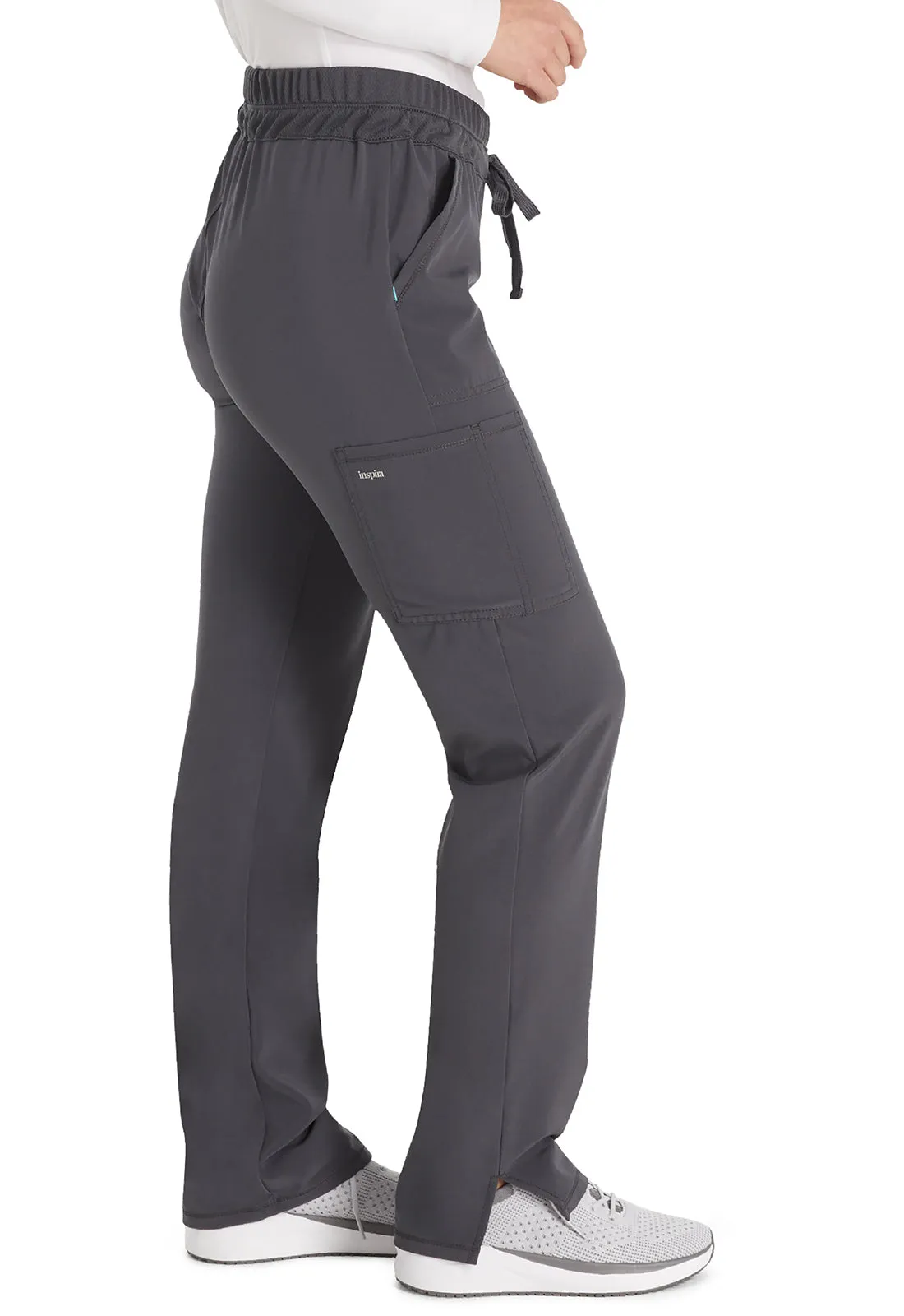 Inspira Flex IP072A Straight Leg Pants Pewter