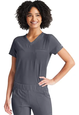 Inspira Flex IP600A V-Neck Tuckable Top Pewter