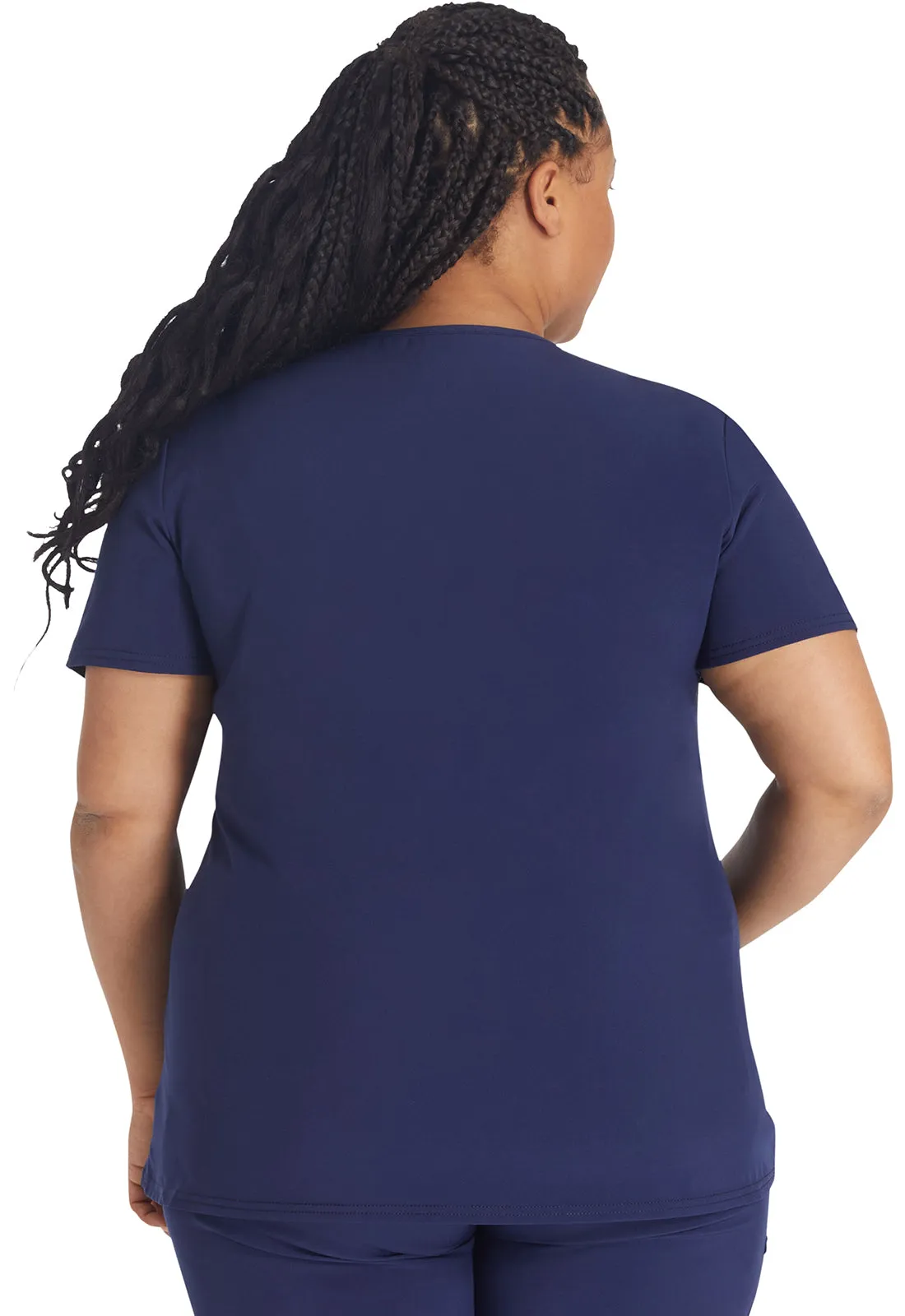 Inspira Flex IP845A Crossover V-Neck Top Navy