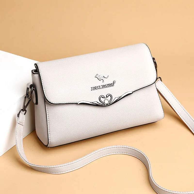 INSTOCK-Cross-border women's shoulder bag soft leather large