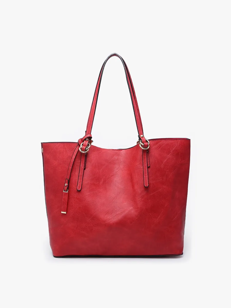 Iris Red Monogrammable 2-in-1 Tote Bag