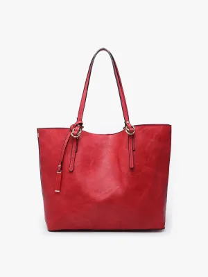 Iris Red Monogrammable 2-in-1 Tote Bag