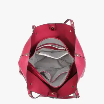 Iris Red Monogrammable 2-in-1 Tote Bag
