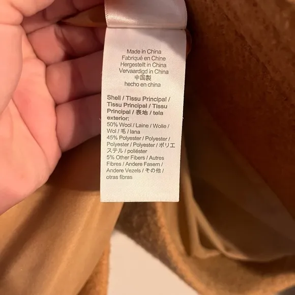 J. Crew vail parka wool blend winter coat with faux fur trimmed hood