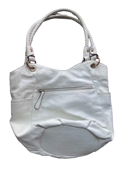 Jessica White PVC Shoulder Bag