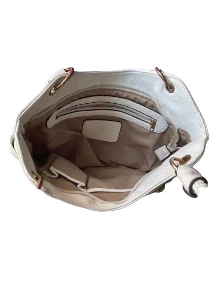 Jessica White PVC Shoulder Bag
