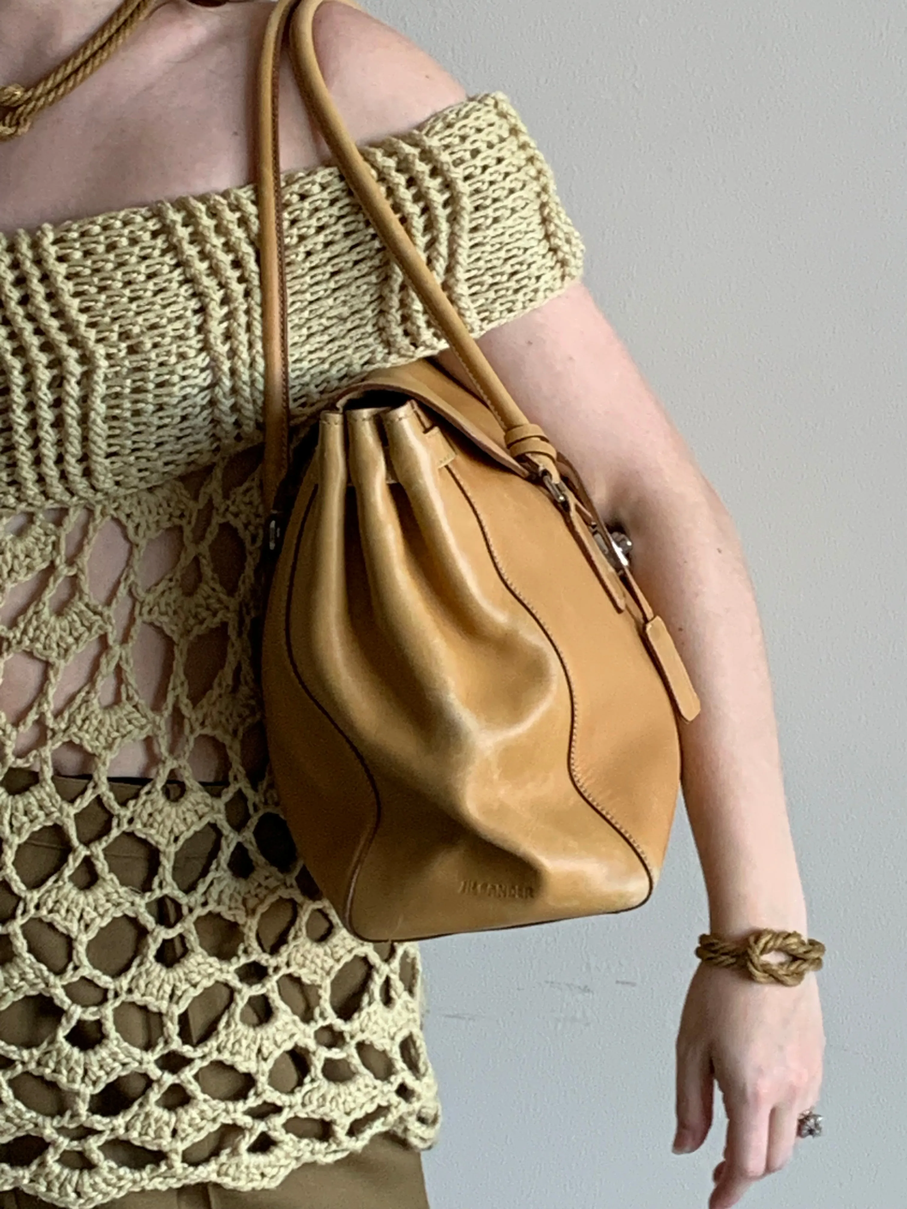 Jil Sander leather portfolio bag