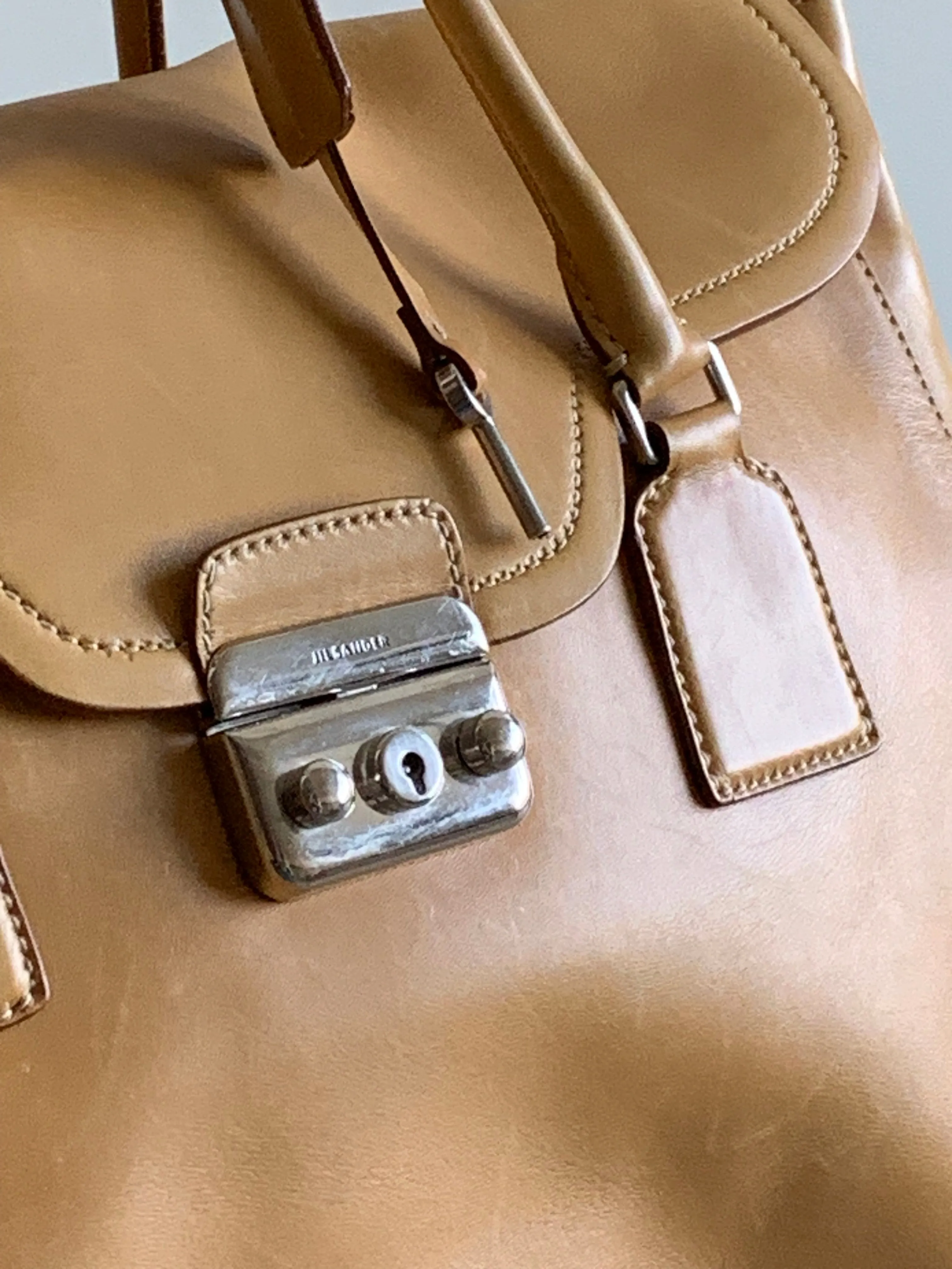 Jil Sander leather portfolio bag