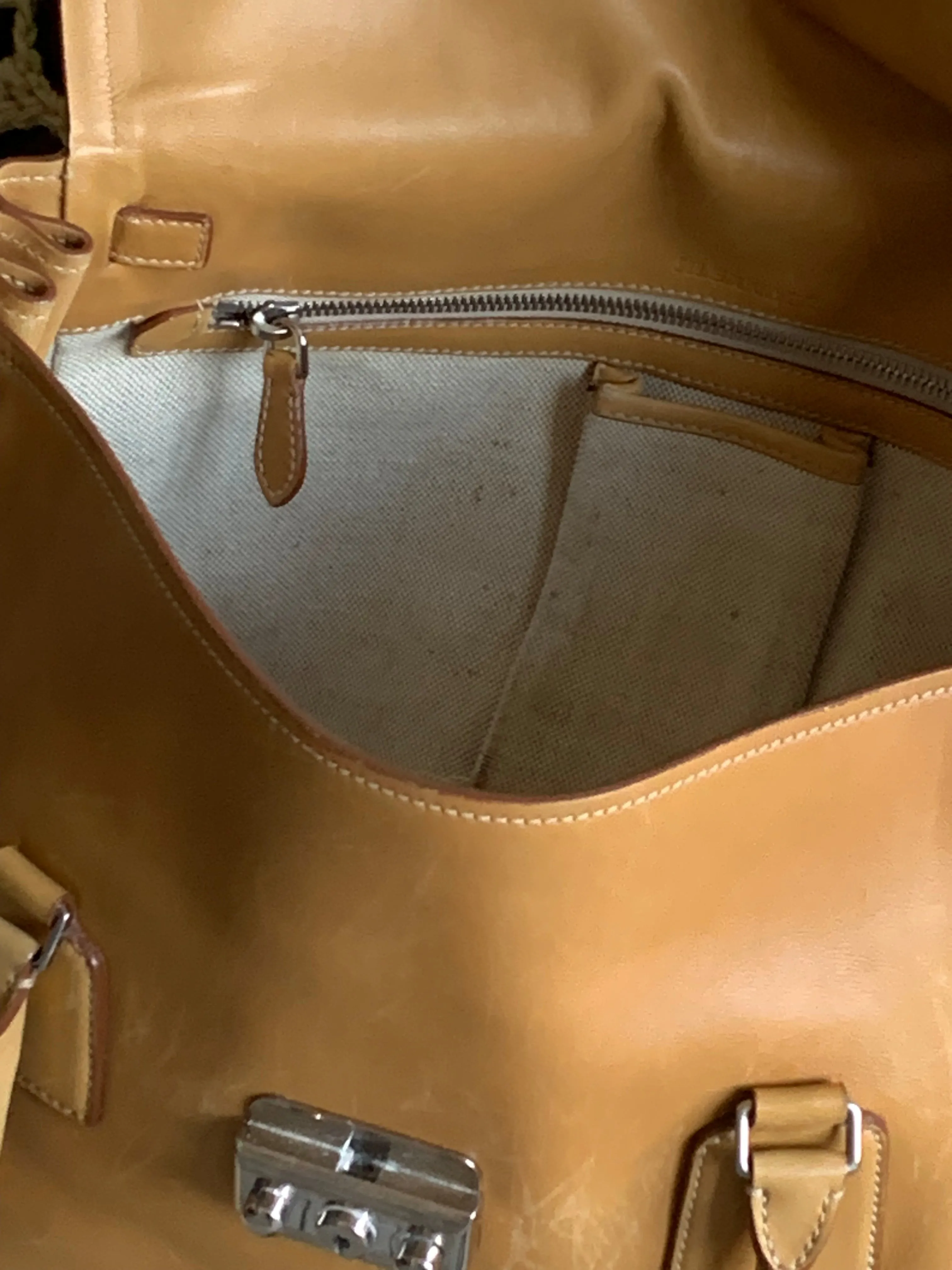 Jil Sander leather portfolio bag