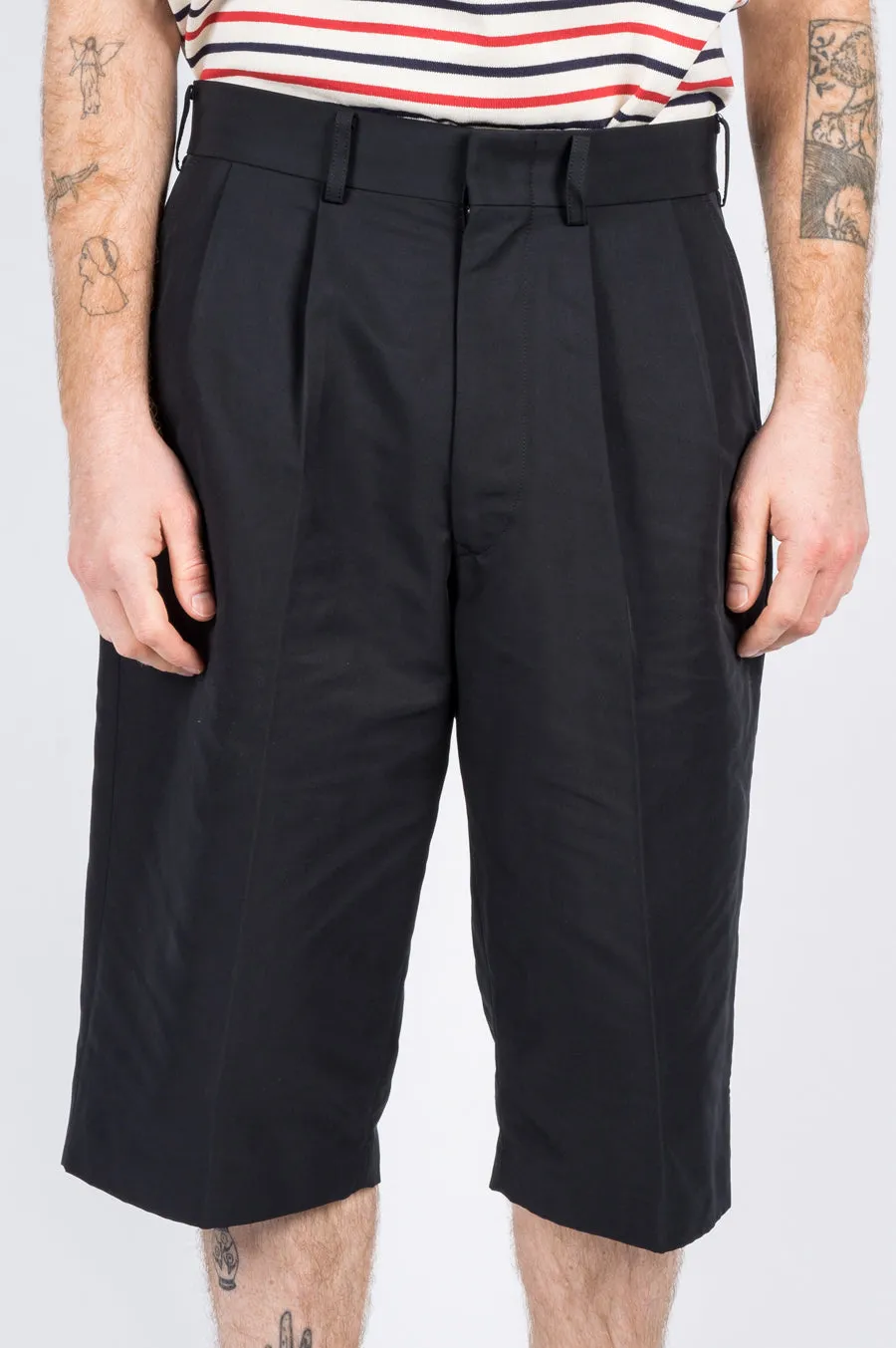 JUNYA WATANABE POLY SHORT PANTS BLACK